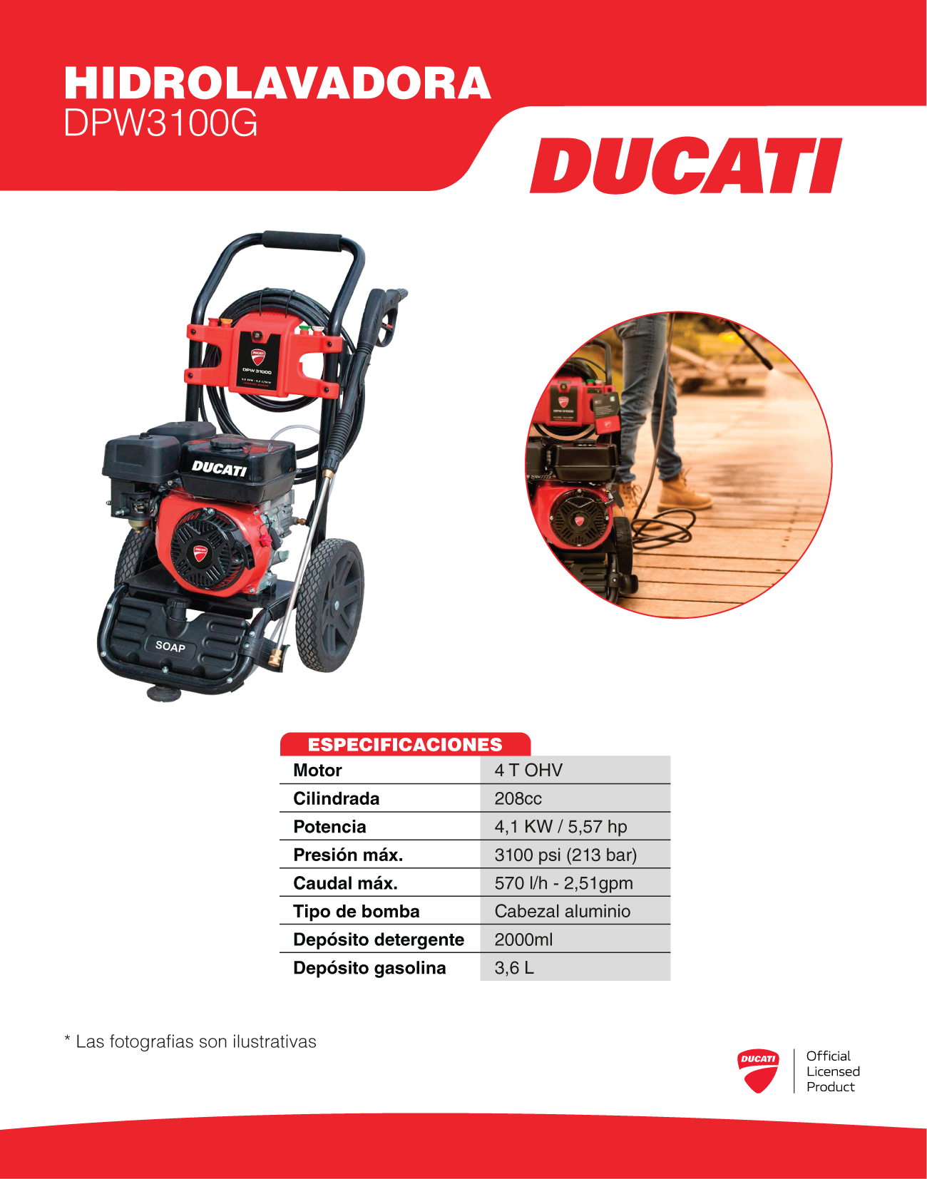 Hidrolavadora DPW3100G - Image 2