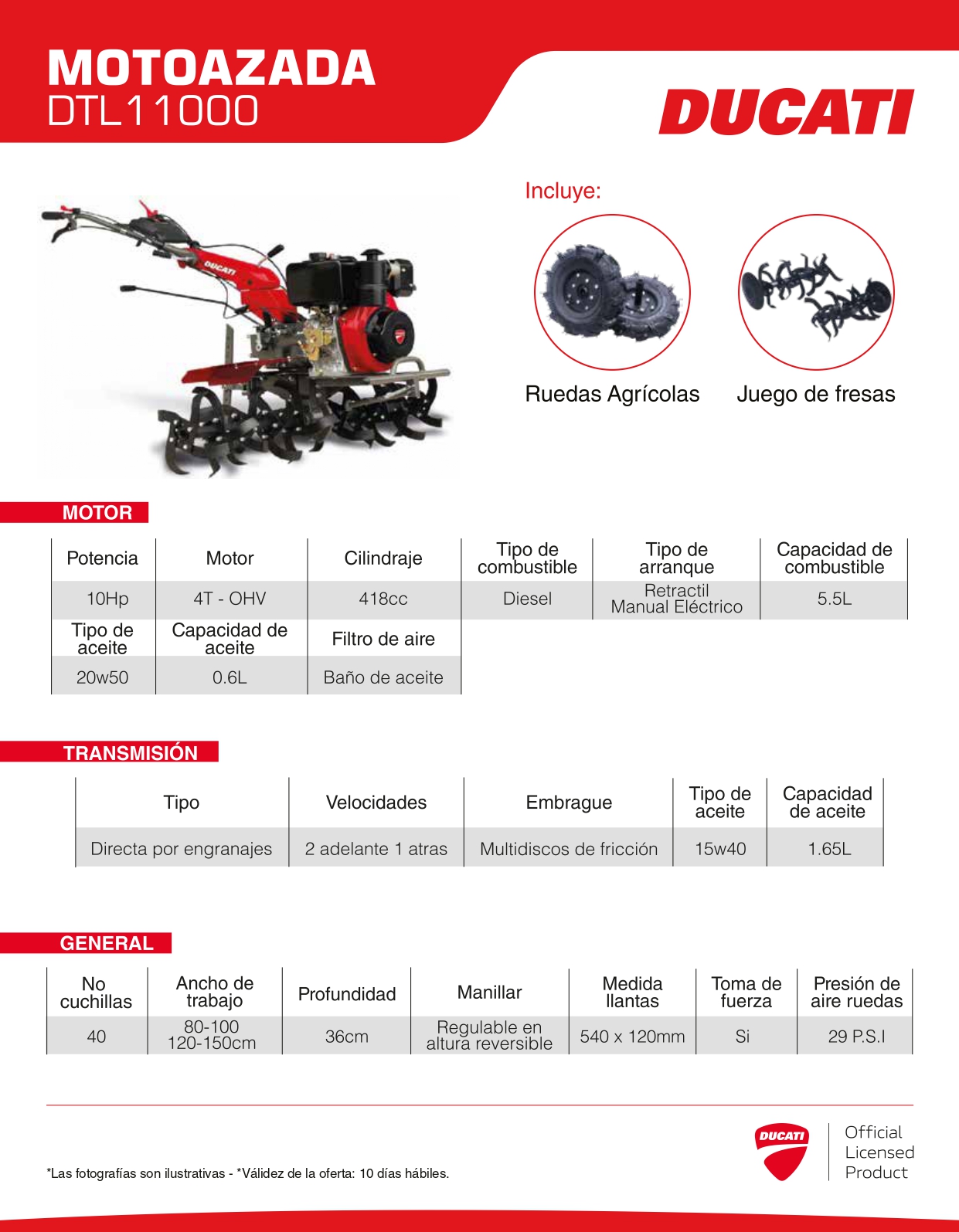 Motoazada DTL11000D - Image 2