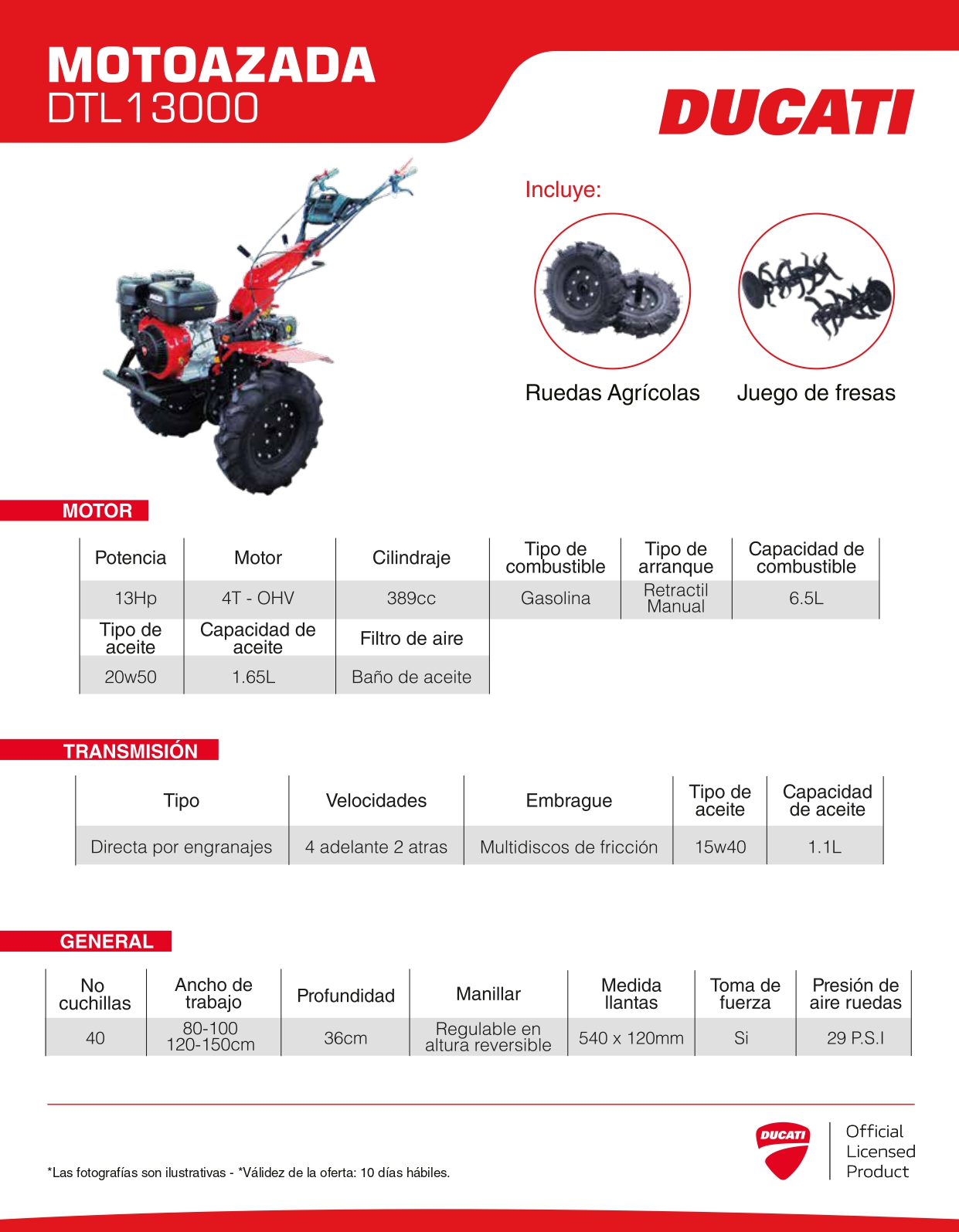 Motoazada DTL13000 - Image 2